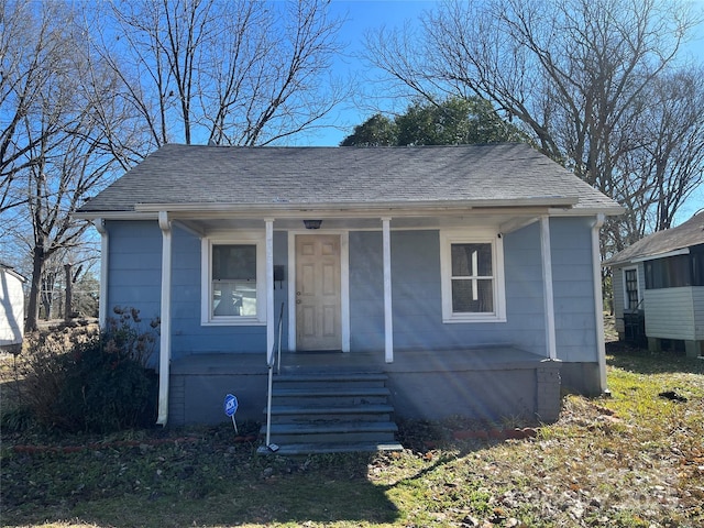 view of bungalow-style home