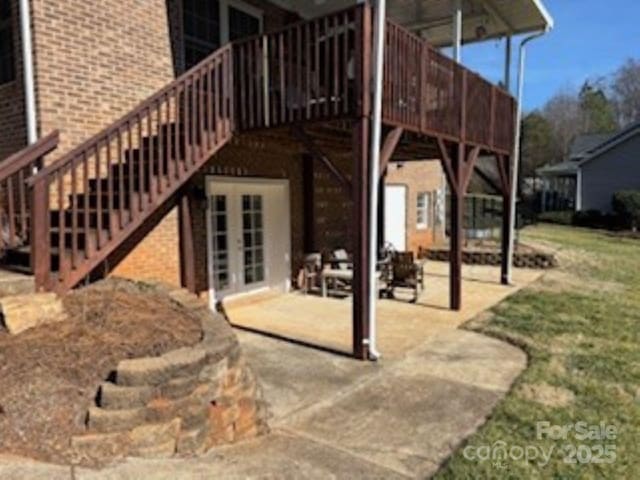 rear view of house with a patio area