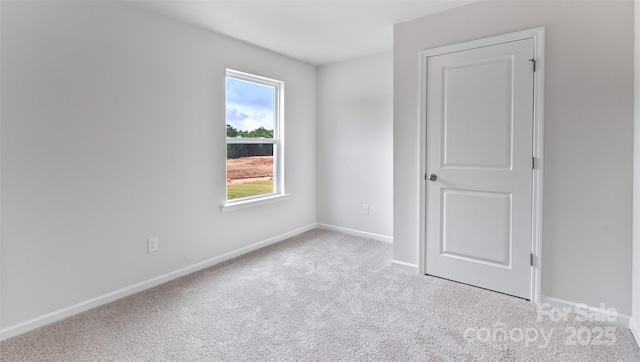 view of carpeted empty room