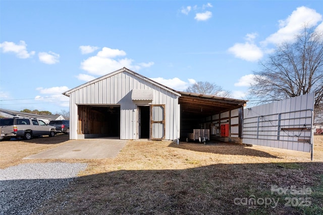 view of outbuilding