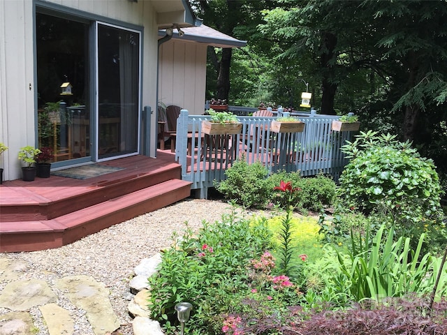 view of wooden terrace