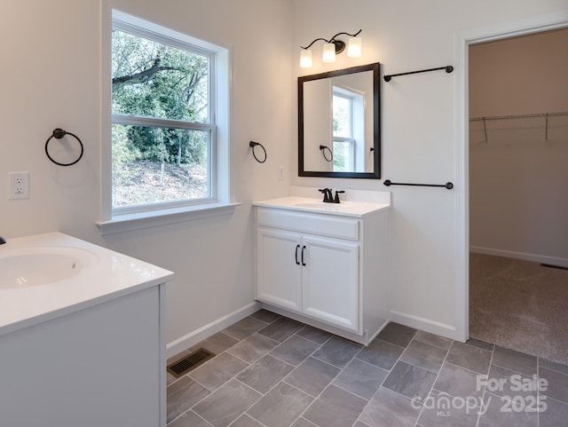 bathroom featuring vanity