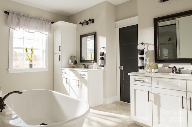 Lot13 Mayes Meadow Drive Nottingham, Cornelius, NC 28078 - full bathroom with vanity and a freestanding tub