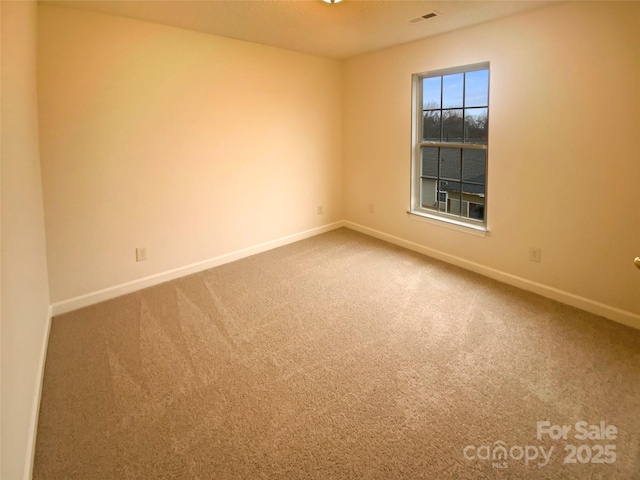 view of carpeted empty room