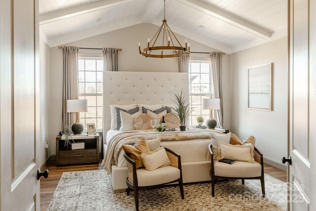 Lot11 Mayes Meadow Drive Devonshire, Cornelius, NC 28078 - bedroom featuring a chandelier and wood finished floors