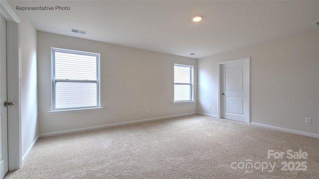 view of carpeted empty room