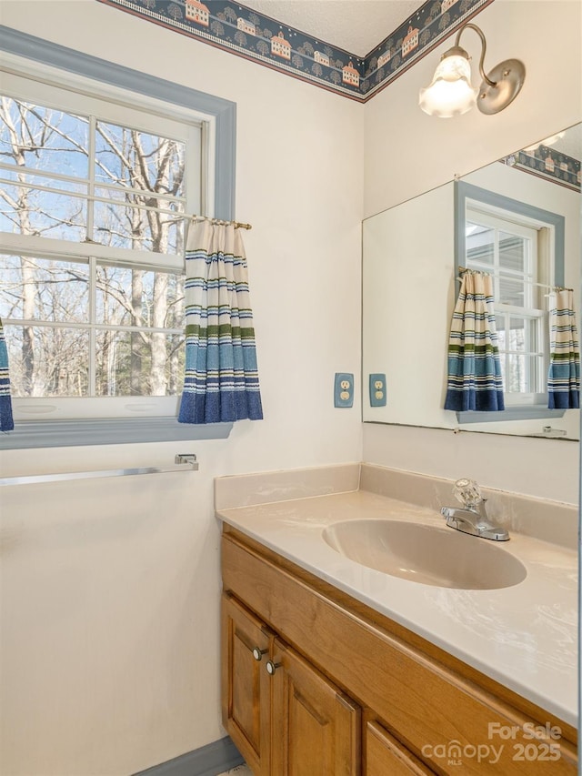 bathroom with vanity