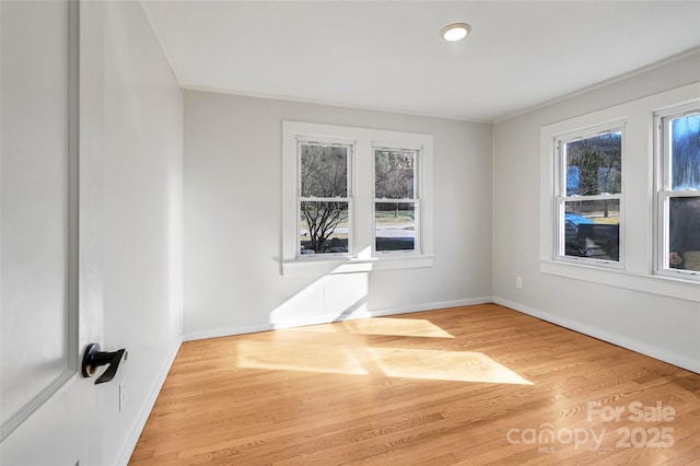 empty room featuring hardwood / wood-style floors