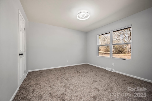 view of carpeted empty room