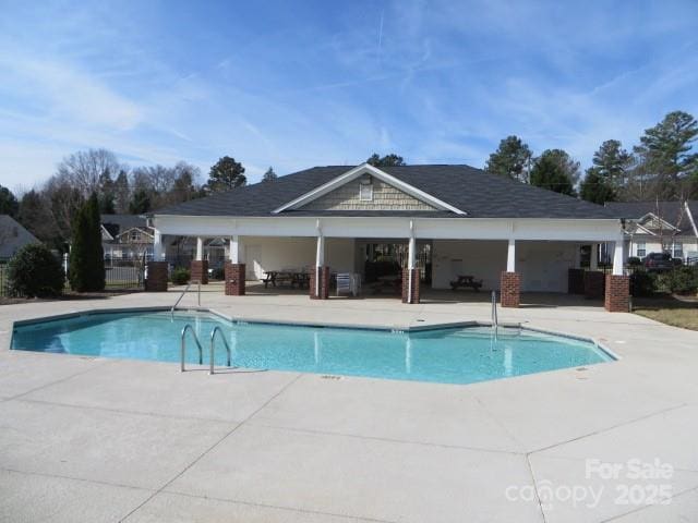 view of pool with a patio area