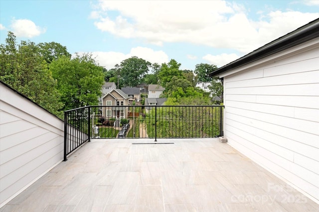 view of patio / terrace with a balcony