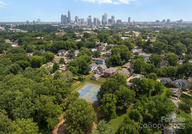 1912 St John St, Charlotte, NC 28216 - drone / aerial view of city skyline