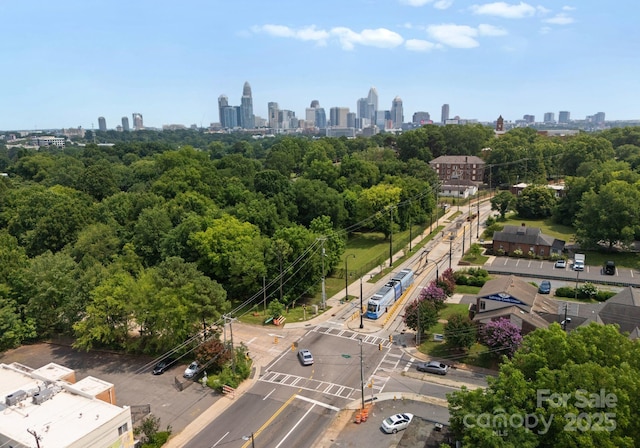 1912 St John St, Charlotte, NC 28216 - aerial view of city skyline