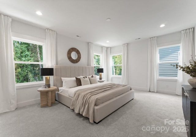 1912 St John St, Charlotte, NC 28216 - bedroom with carpet floors and recessed lighting