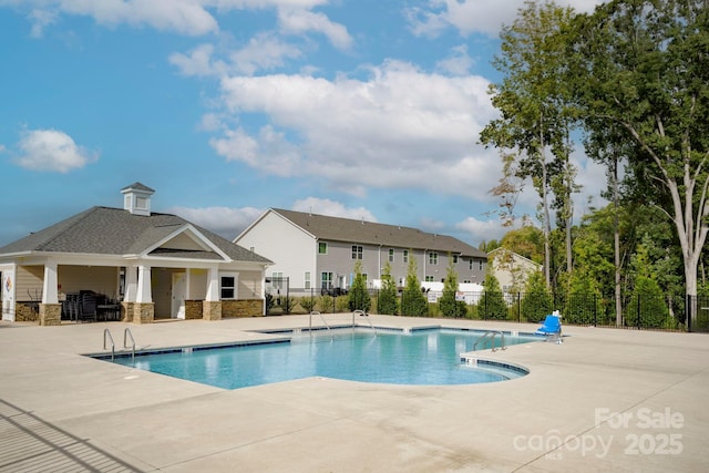 view of pool with a patio