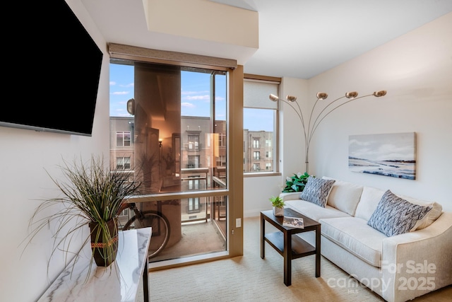 view of living area