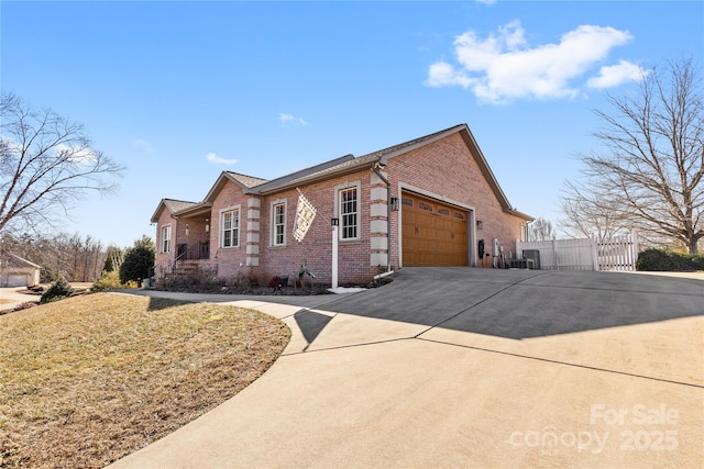 view of home's exterior featuring a garage