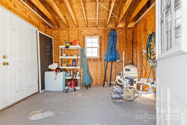 view of storage room