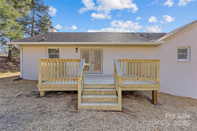 exterior space with a wooden deck