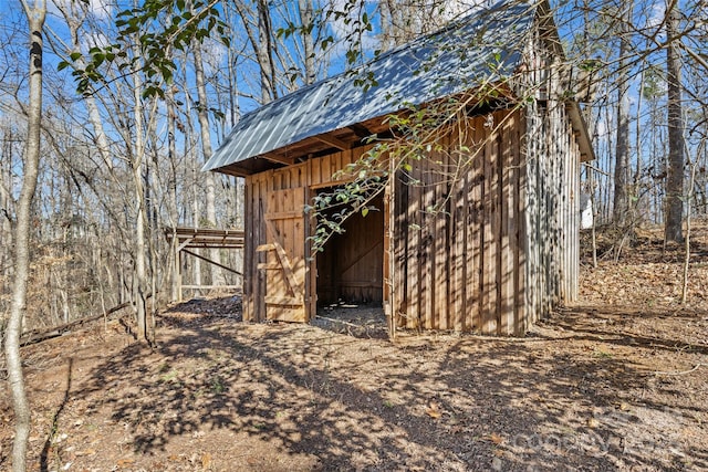 view of outbuilding