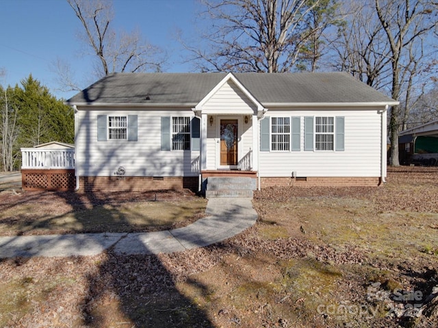 view of front of home