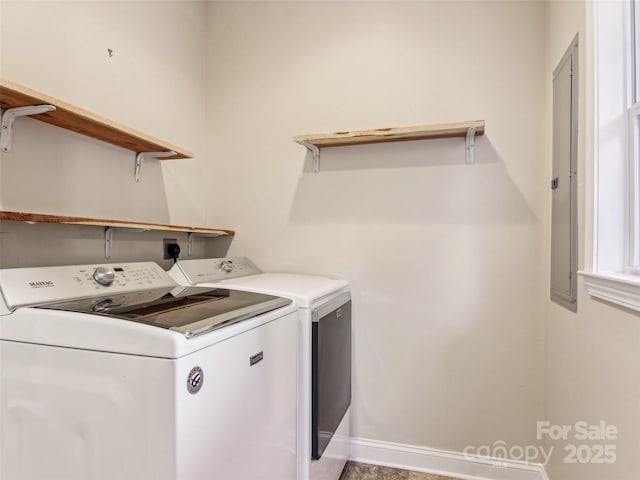 laundry area with washer and clothes dryer