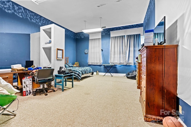 bedroom with carpet flooring