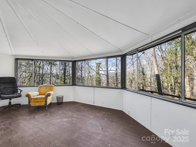 unfurnished sunroom with a wealth of natural light