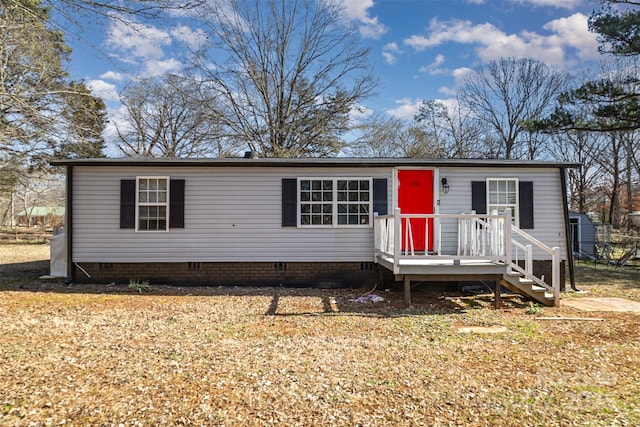 view of manufactured / mobile home