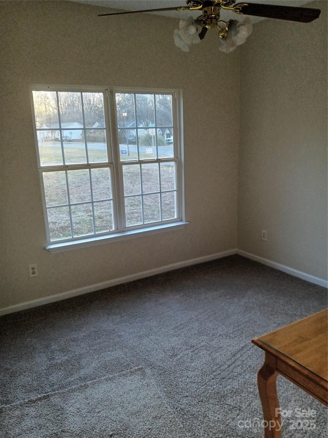 1331 Copper Creek Ln, Fort Mill, SC 29715 - empty room featuring carpet floors, a wealth of natural light, and ceiling fan