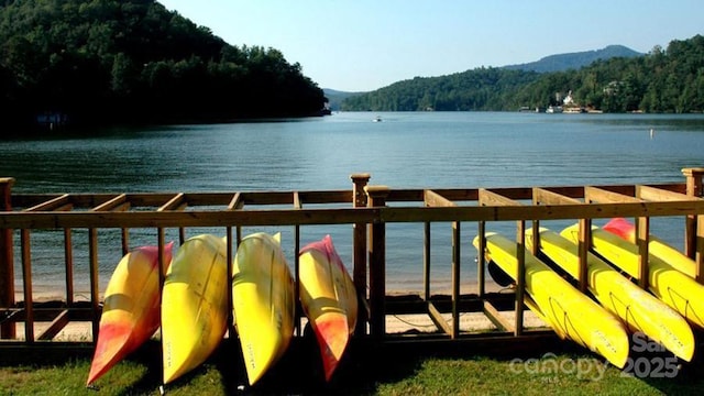 property view of water with a mountain view