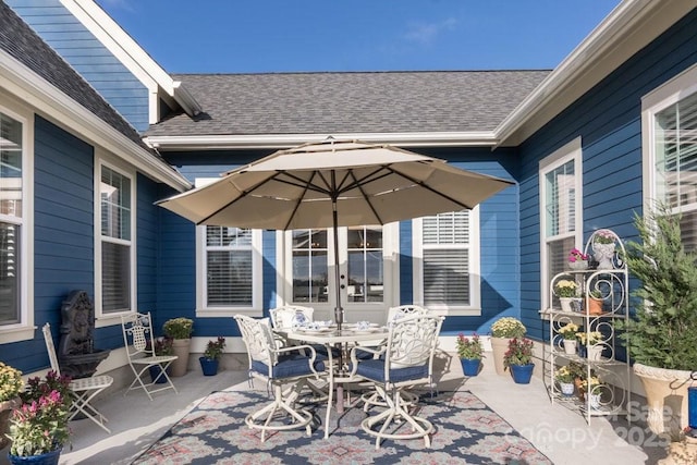 view of patio / terrace with french doors