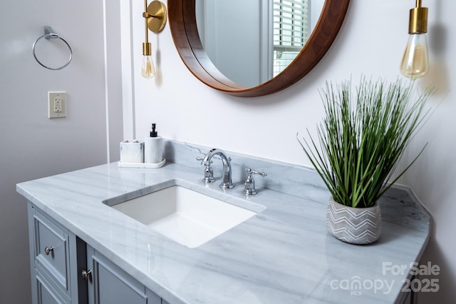 bathroom featuring vanity