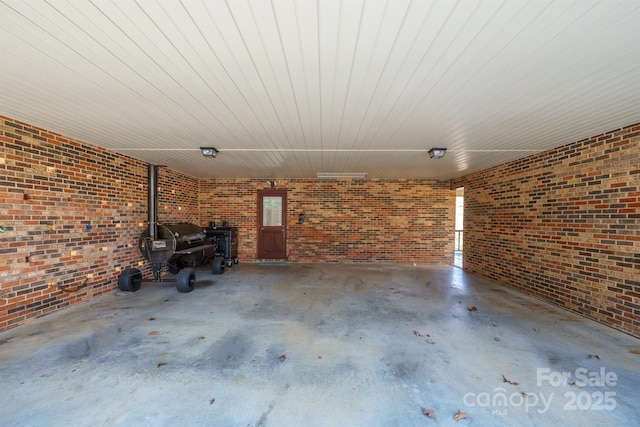 view of patio / terrace with a carport