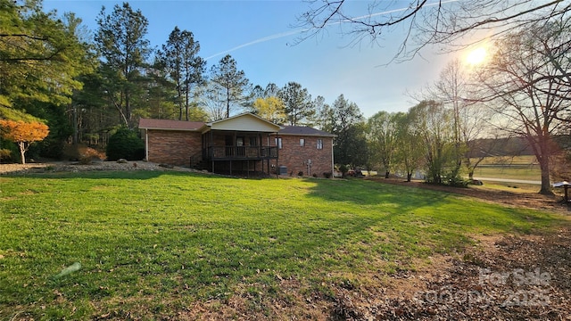 2076 Jay Clark Rd, Morganton, NC 28655 - view of yard featuring a wooden deck
