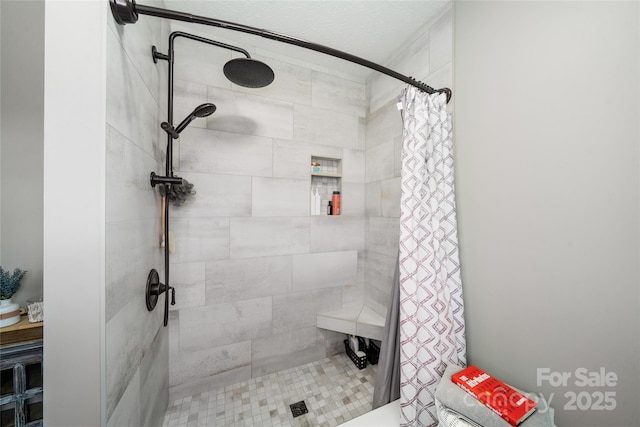 bathroom with walk in shower