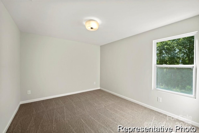 view of carpeted empty room