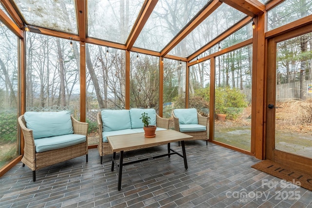 view of sunroom