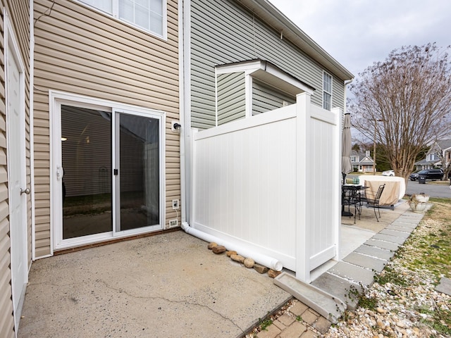 exterior space with a patio area