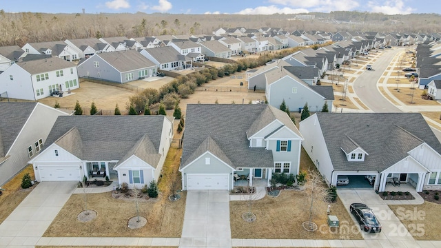 birds eye view of property featuring a residential view