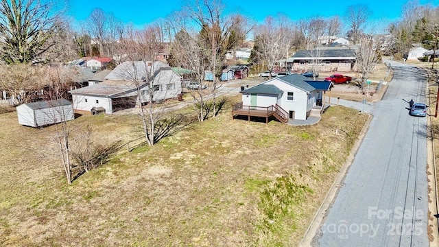 aerial view featuring a residential view