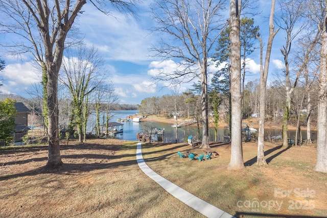 604 Beaten Path Rd, Mooresville, NC 28117 - view of yard featuring a water view