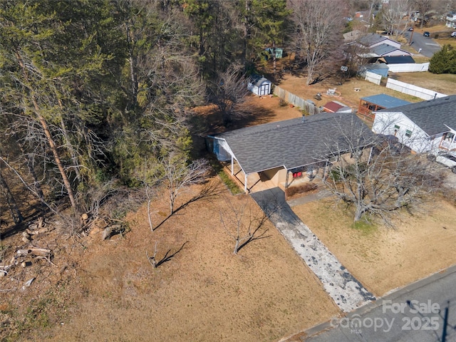 birds eye view of property