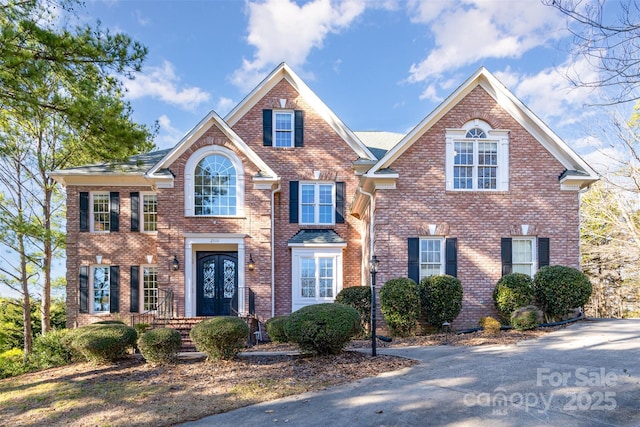 view of front of property with french doors