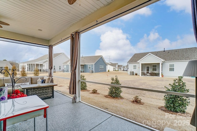 view of patio / terrace featuring an outdoor living space