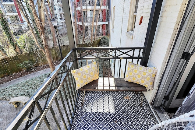 view of balcony