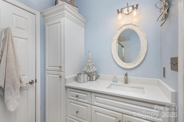 bathroom featuring vanity