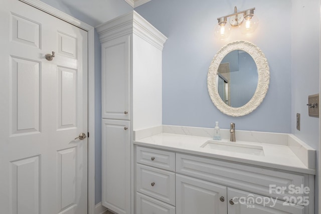 bathroom featuring vanity