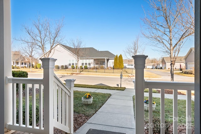 view of yard featuring a porch