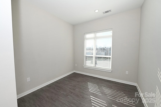 3630 N Davidson St, Charlotte, NC 28205 - unfurnished room featuring dark hardwood / wood-style floors